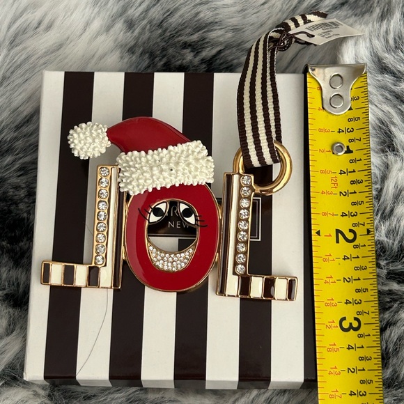 *NWT* Henri Bendel Red and Gold Joy “LOL” Ornament
